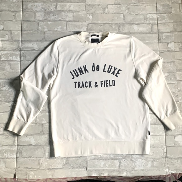 Lindbergh: Junk de LUXE Mens Organic Cotton Logo Sweatshirt - Picture 4 of 6